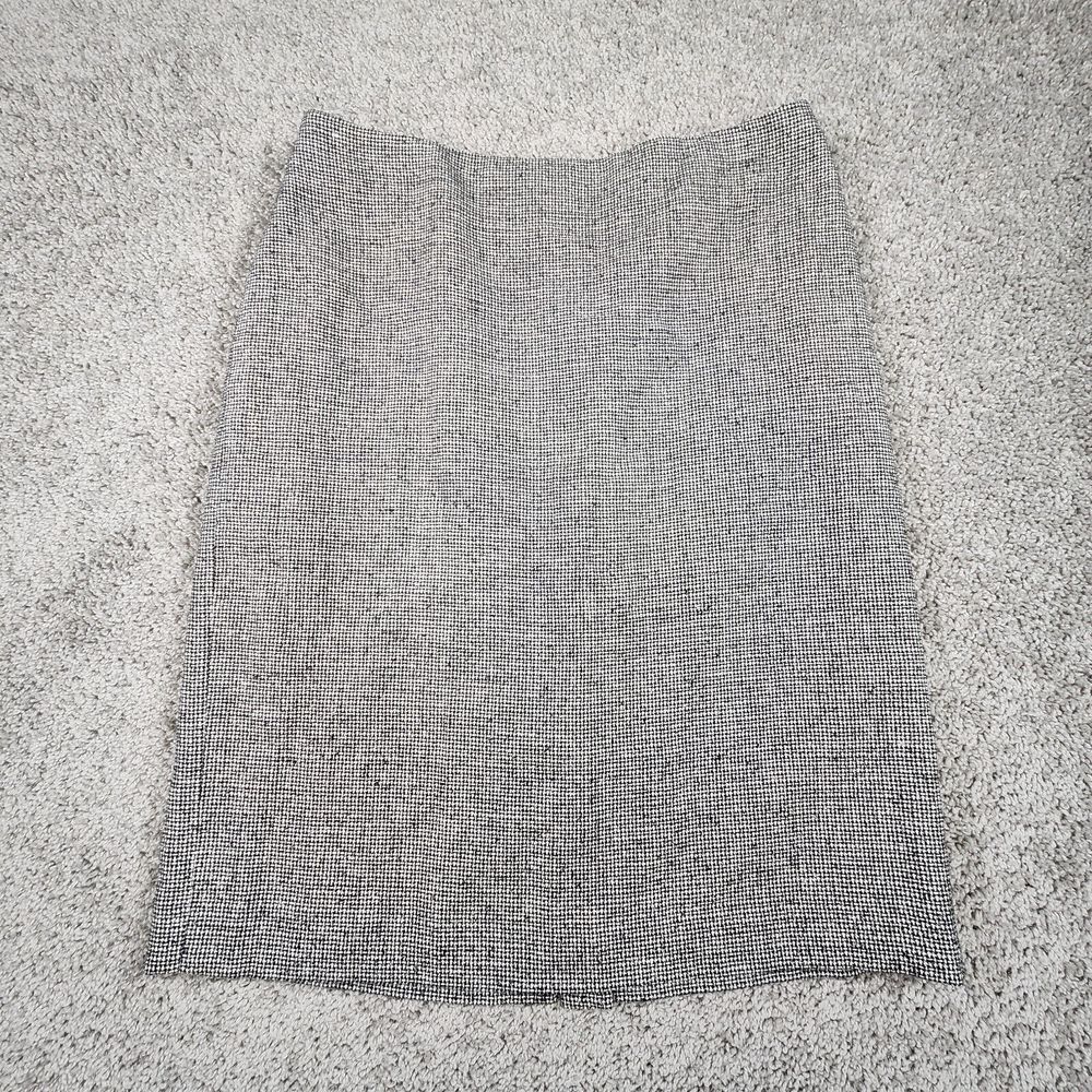 Brooks Brothers Black and White A-Line Skirt